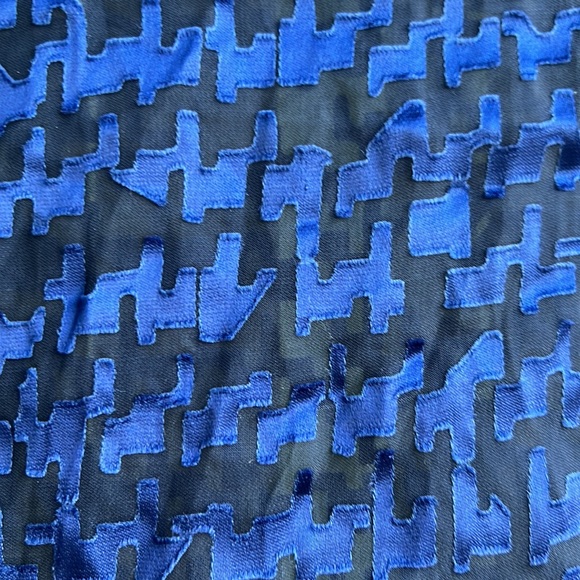 Reiss - silk blend - size 4 blue sheer statement blouse - Picture 5 of 7